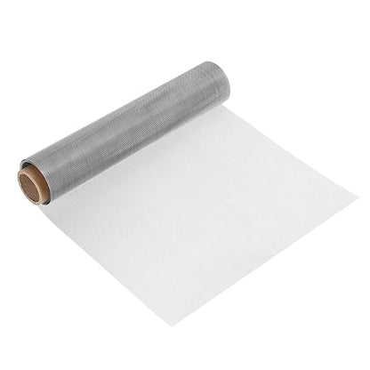 uxcell 30 Mesh 39" x 12" Woven Wire Mesh, 304 Stainless Steel Air Vent Filter Screen, Window Screen Mesh for DIY Projects Vents Cover Filtration Animals Fence
