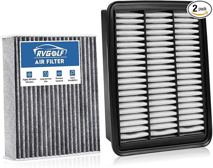 Engine+Cabin Air Filters Set Fit for 2016-2024 Mazda CX-9 CX9 2.5L Engine Air Filter for My Car Replacement Automotive Accessories CF12157 PY8W133A0