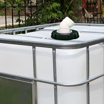 IBC Lid Filter 165 mm 45° Ton Barrel Cover with Nylon Washable IBC Tank Lid Filter for mounting on IBC Container Rainwater Tank IBC 1000 Liters DN150