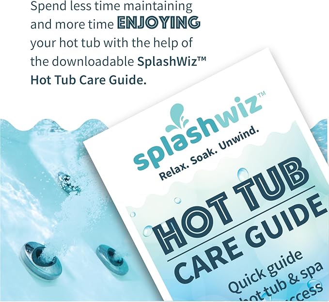 Proteam Spa Filter Clean - Spa Filter Cleaner for hot tub - Hot tub Filter Cleaner Soaking Solution with SplashWiz Hot Tub Chemicals Care Guide - Made in USA (1 pt) (2 Pack)
