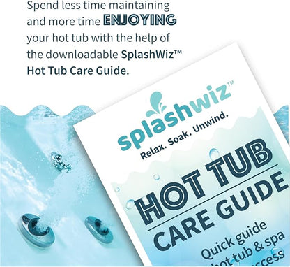 Proteam Spa Filter Clean - Spa Filter Cleaner for hot tub - Hot tub Filter Cleaner Soaking Solution with SplashWiz Hot Tub Chemicals Care Guide - Made in USA (1 pt) (2 Pack)