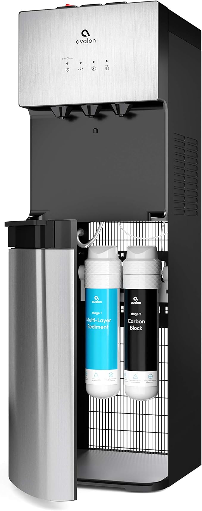 Avalon Genuine AVALONFILTER 2 Stage Replacement Filters Branded Bottleless Water Coolers, Patended, NSF Certified, 2 Count (Pack of 1), White