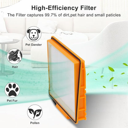 6-Pack Replacement Part for Shark AV2501AE RV2502AE AV2501S RV2520AOUS AV2510AOUS Smart AI Robot Vacuum Cleaner,4 x filters,2 x Pre-Motor Filter for shark av2501s filters