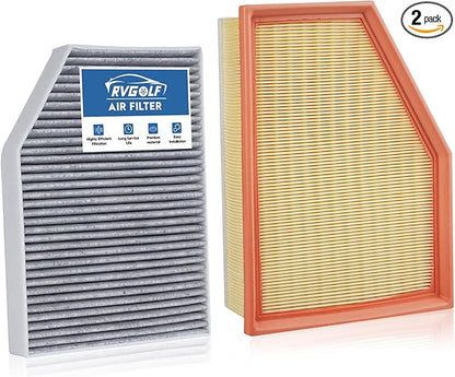 Engine+Cabin Air Filters Fit for 2018-2019 BMW X3 (XDrive30i/SDrive30i/M40i), 2020-2021 X3 (XDrive30i/SDrive30i), 2019 X4, 2020-2022 X4 (XDrive30i Only) Car Accessories 64119382885 13718691835