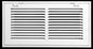 HVAC Premium 14 x 6 Duct Opening Steel Return Air Filter Grille, for 1-inch Filter, Removable Door, Flat Stamped HVAC Vent Cover Grille, Outer Dimensions 16.5 x 8.5