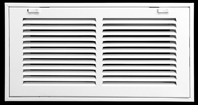 HVAC Premium 16 x 8 Duct Opening Steel Return Air Filter Grille, for 1-inch Filter, Removable Door, Flat Stamped HVAC Vent Cover Grille, Outer Dimensions 18.5 x 10.5