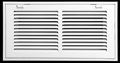 HVAC Premium 16 x 8 Duct Opening Steel Return Air Filter Grille, for 1-inch Filter, Removable Door, Flat Stamped HVAC Vent Cover Grille, Outer Dimensions 18.5 x 10.5