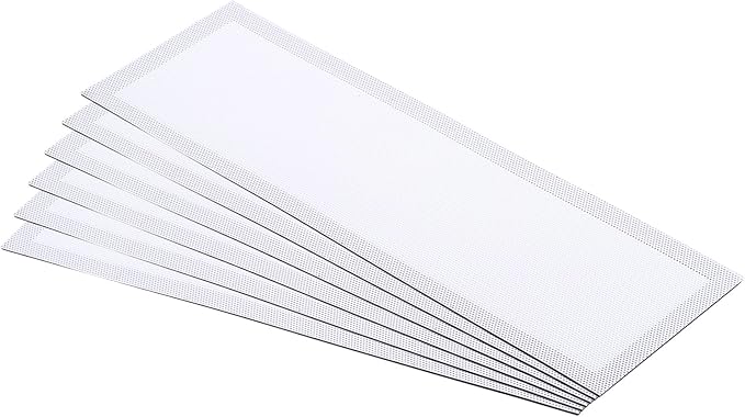 PATIKIL 4"x12" Magnetic Vent Cover, 6 Pack Floor Wall Air Registers Cover Strong Magnet Vent Screen Mesh for Blocking Hair Dust Debris, White