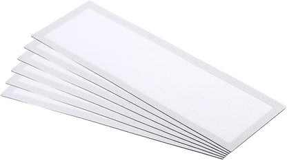 PATIKIL 4"x12" Magnetic Vent Cover, 6 Pack Floor Wall Air Registers Cover Strong Magnet Vent Screen Mesh for Blocking Hair Dust Debris, White