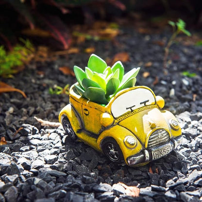 Cute Cacti & Succulent Plants Pot, Succulent Decor Planter Pot Indoor/Outdoor (Yellow)