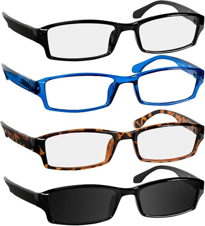 TruVision Readers Reading Glasses, Comfort Spring Hinges for Men and Women, 9501HP