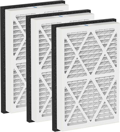 20x30x3 MERV 13 Pleated Air Filters Replacement Compatible with Zephyr VGF Series 20x30x3 Whole Home Return Air Grille Filter,White,3 Pack