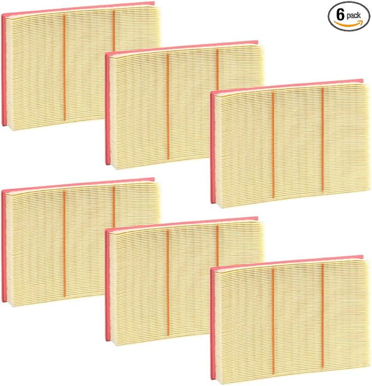 Doc's Diesel Engine Air Filter 6-Pack DPA10564-6 | Compatible with Nissan Titan XD 5.0L Cummins 2016-2019 | Replaces 16546-EZ40A