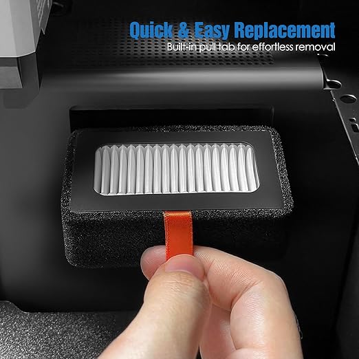Upgraded Air Filter Cartridge for Bambu Lab X1 / X1C / X1E / P1P / P1S, H13 HEPA & Activated Carbon Filtration, Easy Replacement – 3D Printer Accessories (X1/X1C/X1E/P1P/P1S)