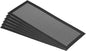PATIKIL 4"x10" Magnetic Vent Cover, 6 Pack Floor Wall Air Registers Cover Strong Magnet Vent Screen Mesh for Blocking Hair Dust Debris, Black