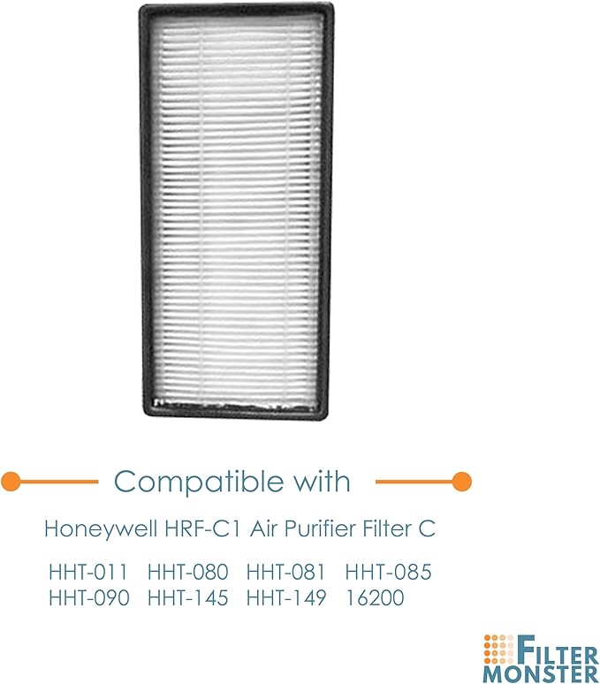 Filter-Monster – Replacement Filters, 2 Pack – Compatible with Honeywell HRF-C1 and HRF-C2 Air Purifier Filters for Models 16200, HHT-011, HHT-080, HHT-081, HHT-085, HHT-090, HHT-145, HHT-149