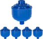 Master Elite Pack of 5 Disposable Mini Air Water Trap Filters with Standard 1/4" Threads - Effectively Removes Moisture Before it Reaches Spray Guns and Air Tools