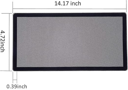 360mm 120mm x 2 PC Fan Dust Mesh Filter 4.72inch PVC Computer PC Case Dust Proof Filter Cover Magnetic Black 2-Pack