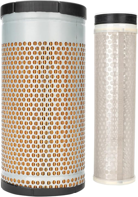 10560411400 19480413500 Outer & Inner Air Filter Fit for Mahindra 1500 and 1600 Series Tractors, Including 1533, 1538 and 1640 Models