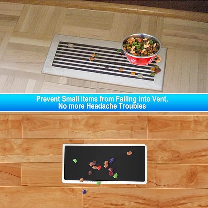 Magnetic Floor Register Vent Covers, 5.5 x 12 Inch Superior Hold Vent Covers for Home, Air Vent Covers for Sealing Floor, Wall, and Ceiling Registers, RV and HVAC