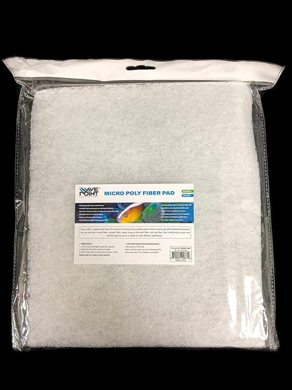 Wave Point Aquarium Bio Sponge Foam Filter Media Pad Cut-to-fit - Value Pack of Large DIY Poly Coarse Fine Foam Filter Pads Set for Aquarium Pond (1 Set - 7 PCS)