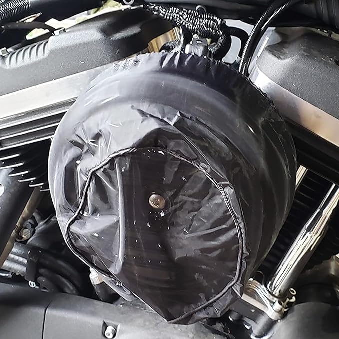 Waterproof Air Filter Rain Sock Motorcycle Dustproof Air Intake Protective Cover Air Cleaner Filter Fit for Harley Sportster XL Touring Road King Street Glide Dyna Softail