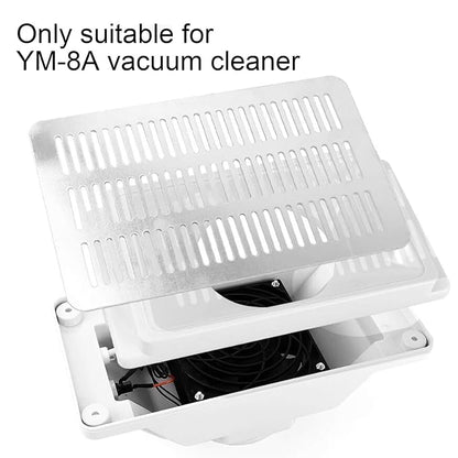 Filter Replacement for YM8A Nail Dust Collector, Stainless Steel Accessory Effectively Captures Dust During Filing and Polishing, Rust Free and Durable Design, 19.8 x 12.4cm