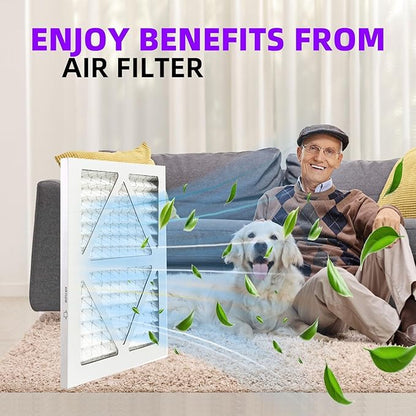10x10x1 MERV 11 (5-Pack) Pleated Air Filter (Actual Size: 9.50" x 9.50" x 0.75") MPR 1000-1200 & FPR 7, Furnace Air Filters, 10x10x1 air filter