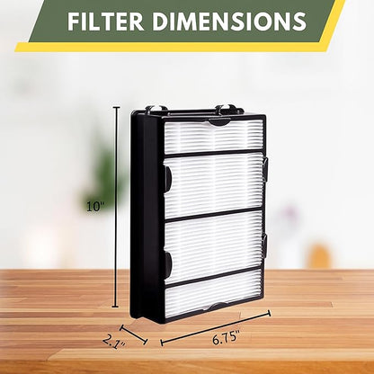 Nispira True HEPA Air Filter Replacement Compatible with Holmes Air Purifier HAPF600 HAPF600D HAPF600D-U2 Filter B, 8 Packs