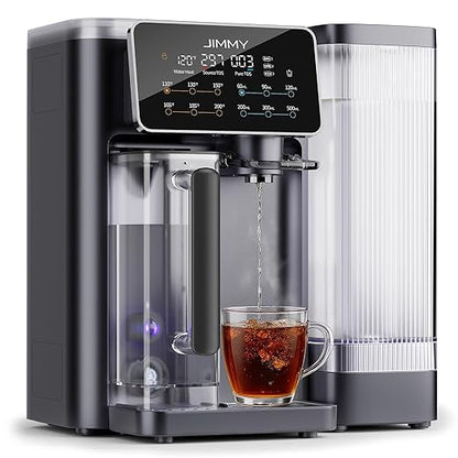 JIMMY R9 Reverse Osmosis System Countertop Water Filter - 7 Stage Purification with Remineralization & UV, Portable Water Purifier Countertop,3s Instant Heat(7 Temps),3:1 Pure to Drain,No Installation