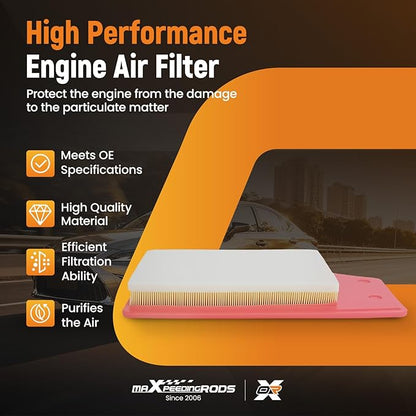 maXpeedingrods CA12085 PA99111 Engine Air Filter Fit for Buick LaCrosse L4 2.5L 2018 2019, for Chevrolet Malibu L4 1.5L 2016-2022, Malibu L4 1.8L 2017-2019, Replacement for A3208C 23430312