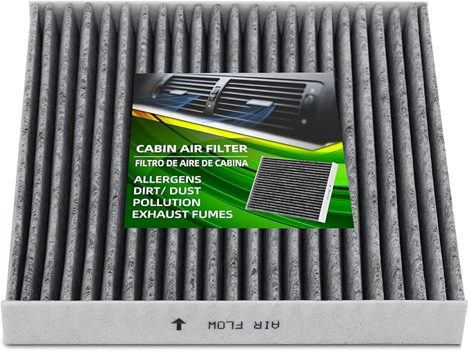 FL3Z19N619A (CF12150) Premium Cabin Air Filter With Activated Carbon Compatible with Ford F-150 F-250 F-350 F-450 F-550 SUPER DUTY 2015-2024