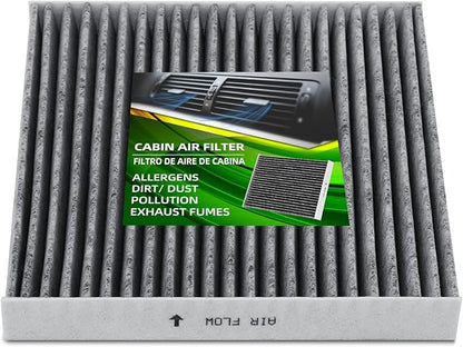 FL3Z19N619A (CF12150) Premium Cabin Air Filter With Activated Carbon Compatible with Ford F-150 F-250 F-350 F-450 F-550 SUPER DUTY 2015-2024
