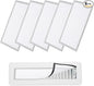 YOKIVE 6 Pcs Magnetic Floor Vent Covers, Floor Register Cover PVC Mesh Air Vent Screen Filters, Great for Home Floor, Wall, Ceiling, Catch Debris Hair Dust (White, 10-Inch x 6-Inch)