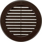 Vent Systems 4" Inch (Opening Dimensions) - Pack of 100 - Brown Soffit Vent Cover - Plastic Round Air Vent Grille - Built-in Mesh Screen - HVAC Register Louver for Bathroom, Home, Kitchen