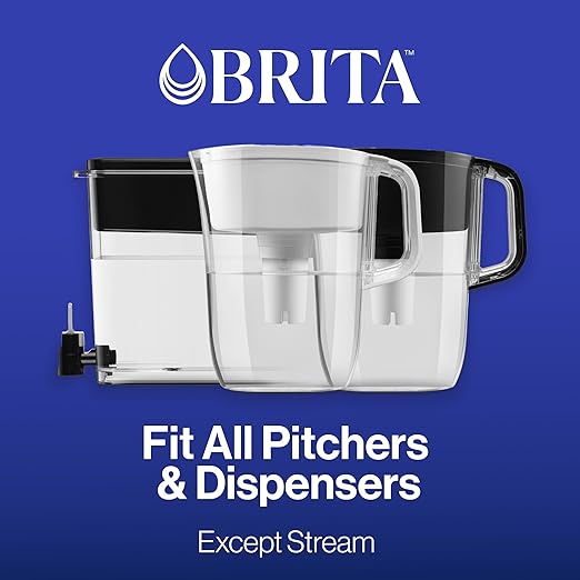 Brita Water Pitcher, Metro Elite Filter, Removes 99% of Lead, Includes 1 Filter, 6-Cup Capacity, White