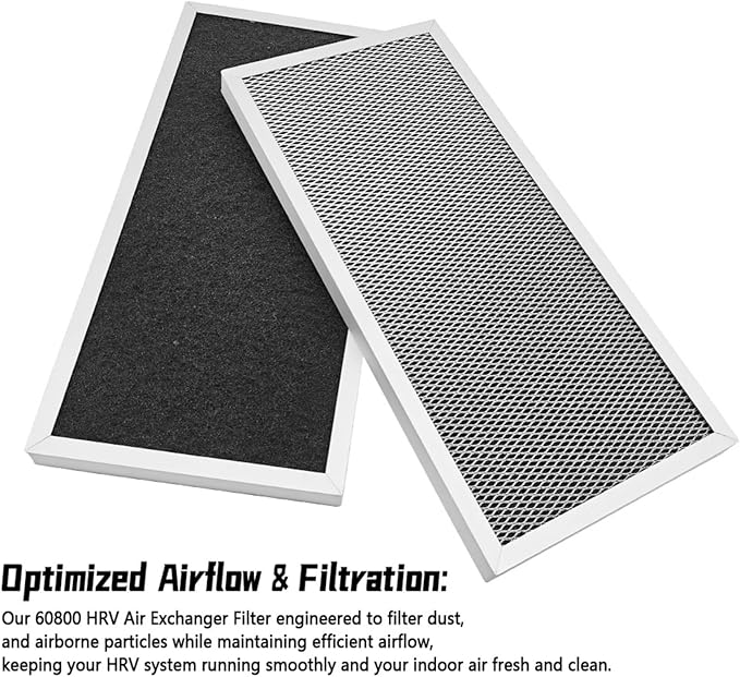SV02300 Air Exchanger Filter Compatible with Broan Models, 15-3/8 x 7-1/8 x 5/8 Inches, 2 Pcs