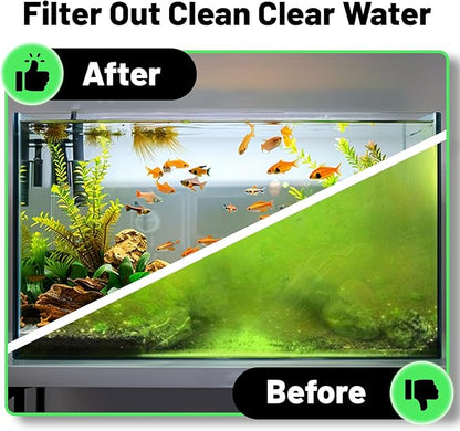 hygger 3/4'' Thick Aquarium Filter Floss 12"x 68" Poly Fiber Fish Tank Filter Media Water Polishing Filter Pad for Sump Canister Hang On Back Filter Cut to Size