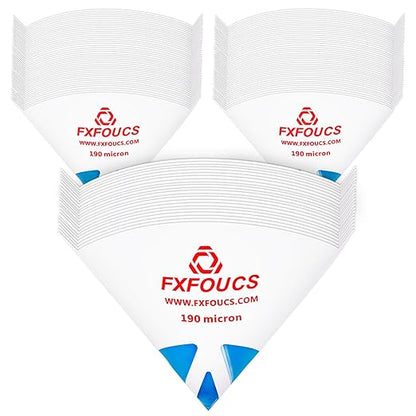 250 Pack of Premium Paint Strainers with 190 Micron Fine Mesh Filters - 3D Printing Ultra-Flow Blue Nylon Cone Strainers for Paint and Fluid Filtration