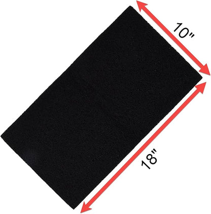 PENN-PLAX Carbon Infused Aquarium Filter Media Pad – Easy to Cut into Any Size Your Filter Requires – 10” x 18”