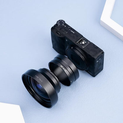 JJC AR-GR3 Lens Filter Adapter Replaces Ricoh GA-1 for Ricoh GR III GR III HDF GR3 GR3 HDF Digital Camera with GW-4 Wide Conversion Lens or 49mm Filter