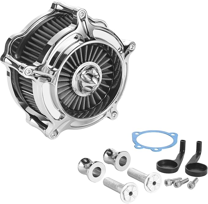 Air Filter Cleaner for Harley Davidson Air Intakes Sportster XL 883 1200 Models Grey