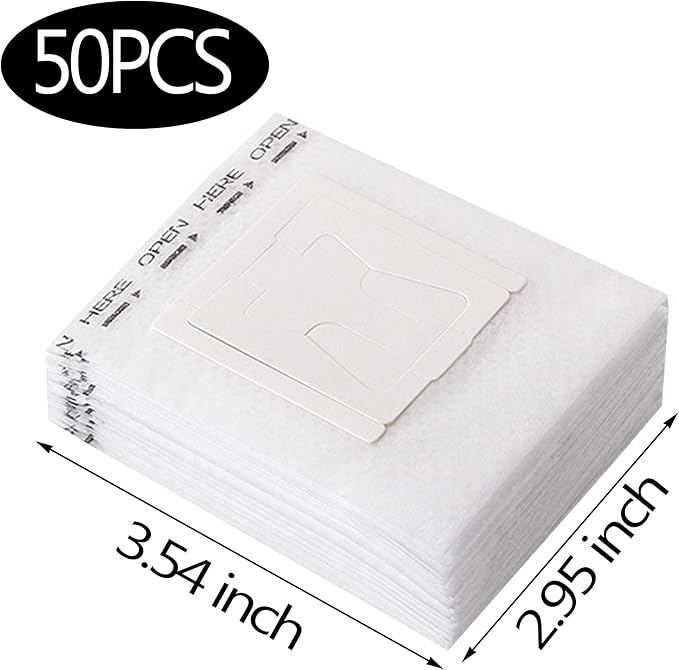 SZLYTYUN 50PCS Portable Coffee Filter Paper Hanging Ear Drip Coffee Single Drinker Disposable Drip Coffee Filter Bags Suitable for Home, Office, Travel and Camping