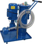 220V Filtering Machine Portable Hydraulic Oil Filter Cart Single Cylinder Mobile Oil Filtration Purification System 3um Fine Size with 78.74in/2m PVC Hose
