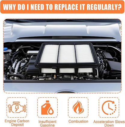 Engine Air Filter 17220-6A0-A00 Compatible with Honda Accord 2018 2019 2020 2021 2022 1.5L