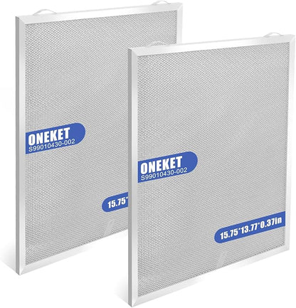 S99010430-002 Range Hood Filter 15-3/4" x 13-7/8" x 3/8"(2-Pack,5-Layer Aluminum Filter)4512880 Compatible with B.roan,N.utone,HPF30 Range Hood Filters