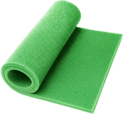 Washable Foam Filter Material for Uni Filter BF-1 BF1, 65-PPI Motorcycle Foam Air Filter Sheet, Cut-to-Size Pre-Filter Sponge for ATV/UTV Dirt Bike Lawn Mower Engines,15''x18''x5/8'', Green