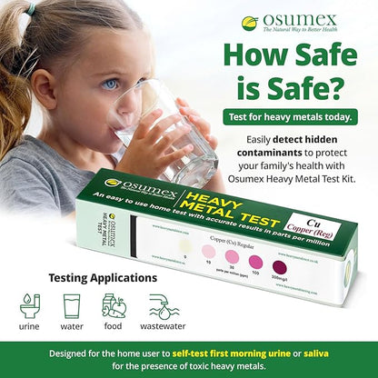 Heavy Metal Test Copper Test Kit Regular 1 Pack - at Home Water Testing Kits for Drinking Water, Heavy Metal Test Kit Water Tester, Copper Water Testing Kit for Water, Food, Urine, & Other Materials