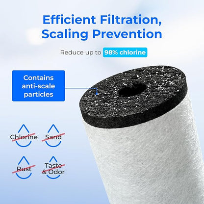 Waterdrop Scale Inhibiting Replacement for GE® Profile Opal Nugget Ice Maker Water Filter, P4INKFILTR, with Ring Pull, NSF 42&372 Certified, BPA-Free, 3 Counts