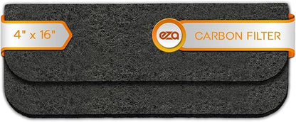 RV Premium Charcoal Activated Carbon Fiber Air Conditioner Filter - Air Duct AC Carbon Filter Replacement for RV AC Vent (2 Pack, 4" x 16")